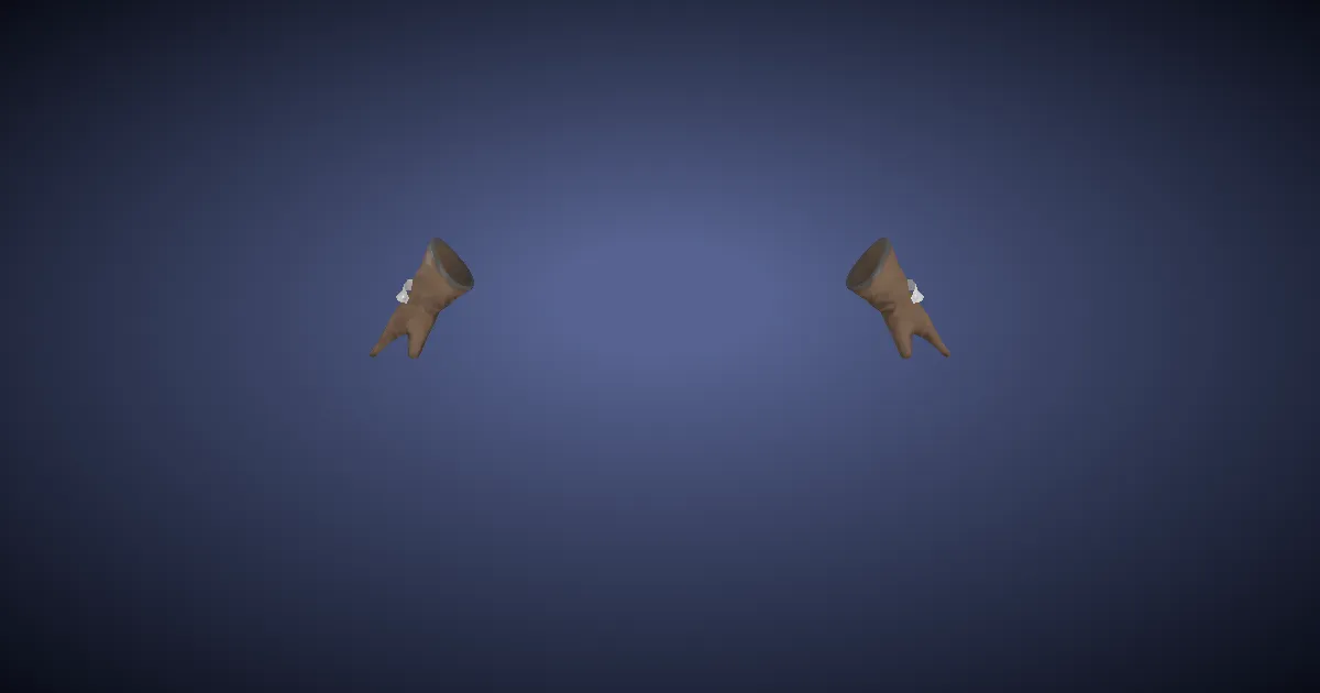 3D-Ansicht von Initiaten-Handschuhe