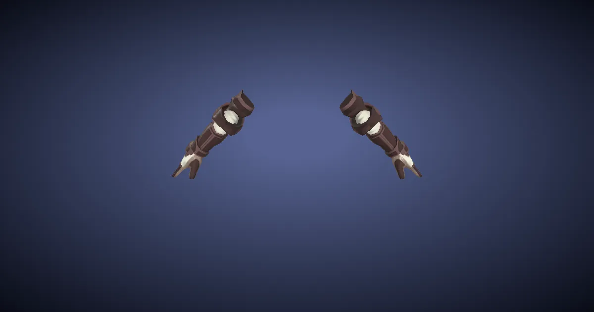 Bronze Gauntlets - 3D render