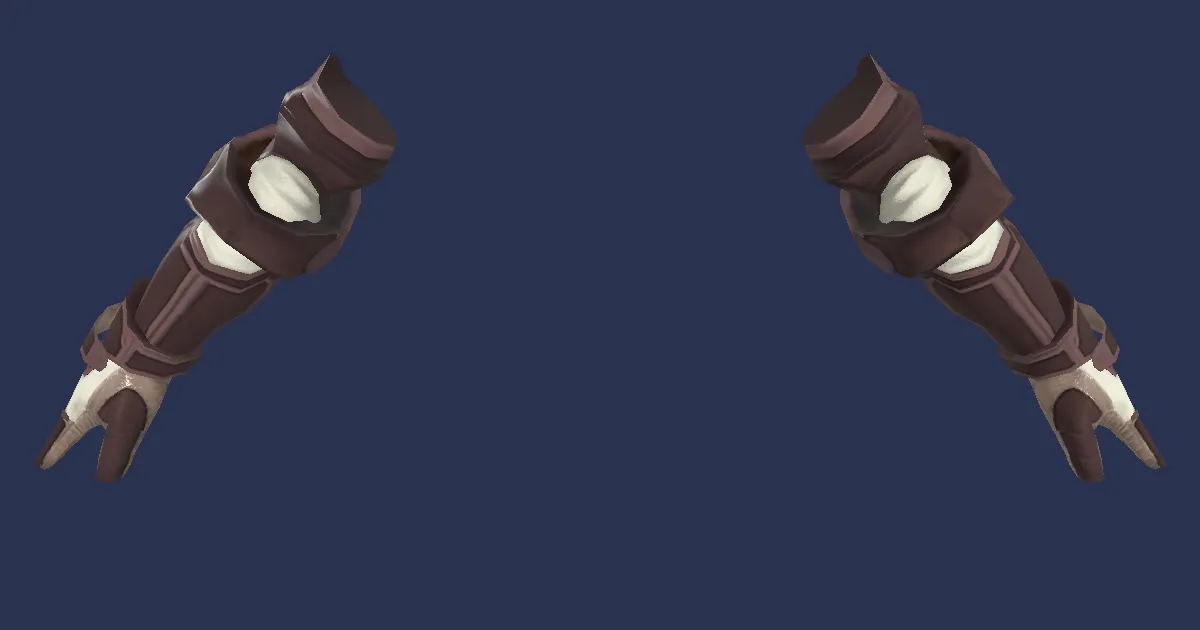 Bronze Gauntlets - 3D render