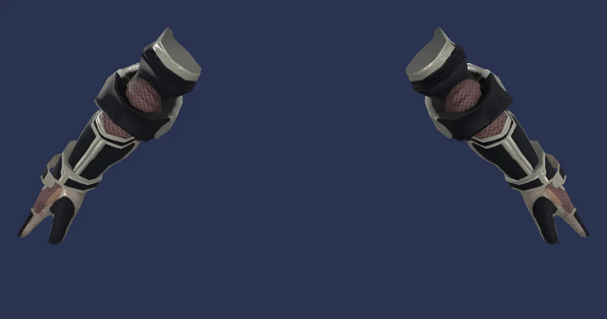 Iron Gauntlets - 3D render
