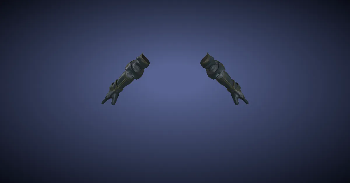 3D-Ansicht von Mithril-Panzerhandschuhe