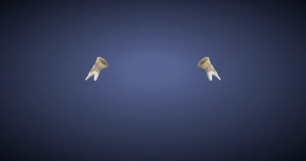 Hempen Work Gloves - 3D render