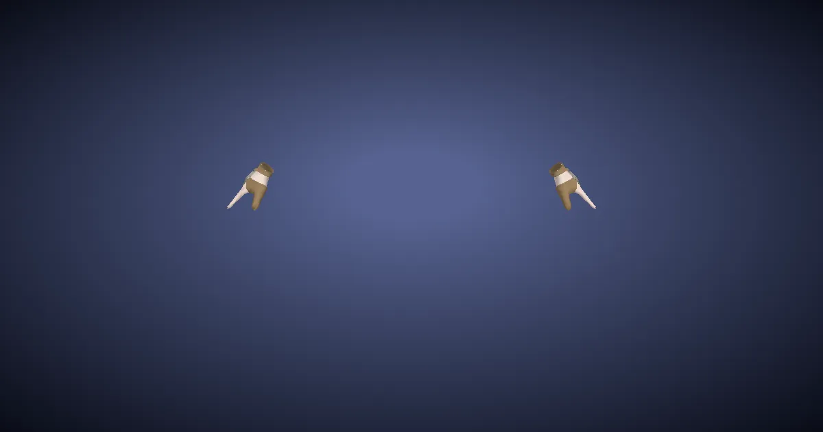 3D-Ansicht von Keilerleder-Ringbänder