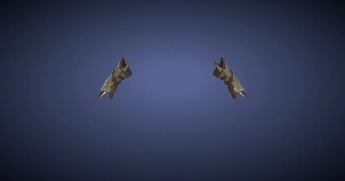 3D-Ansicht von Verstärkte Bronze-Panzerfäustlinge