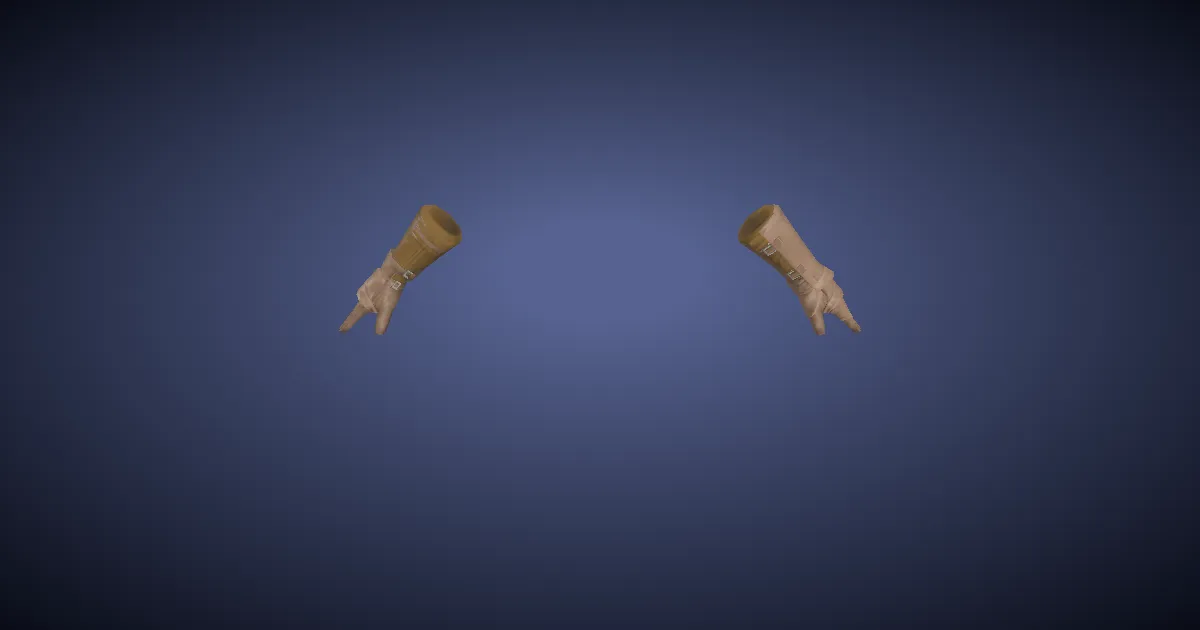 Cotton Bracers - 3D render