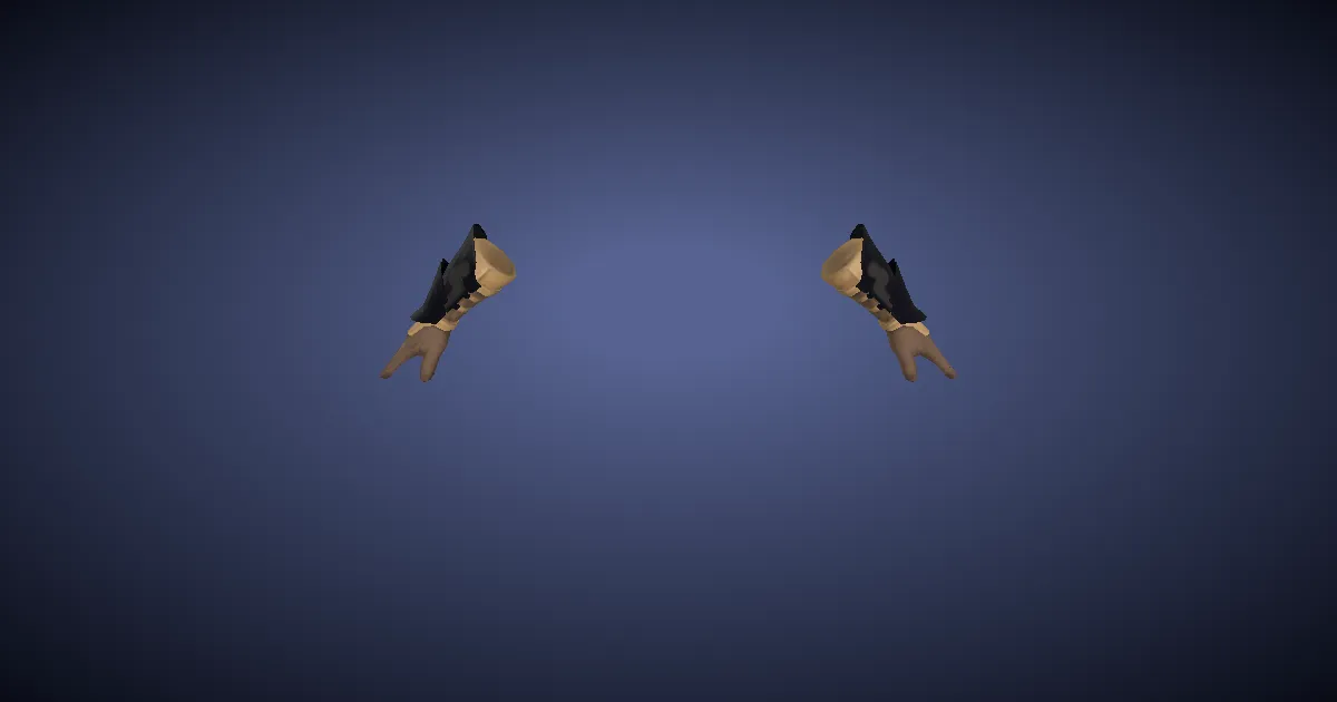 Iron Vambraces - 3D render