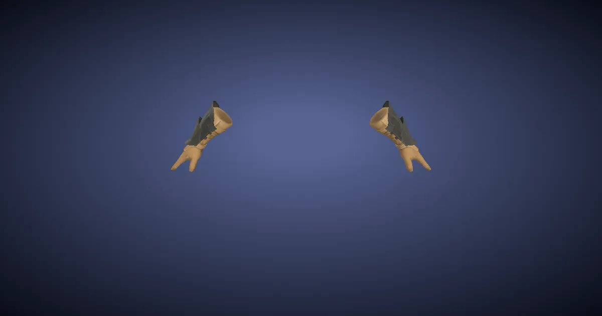 Steel Vambraces - 3D render