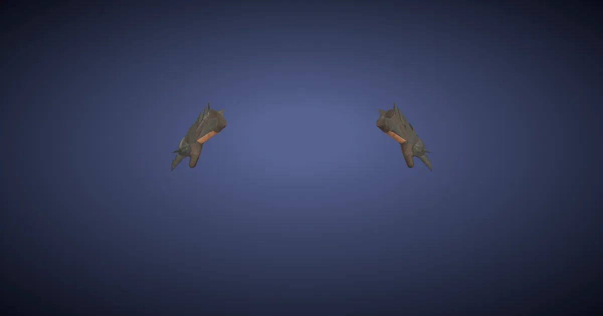 Steel Scale Fingers - 3D render