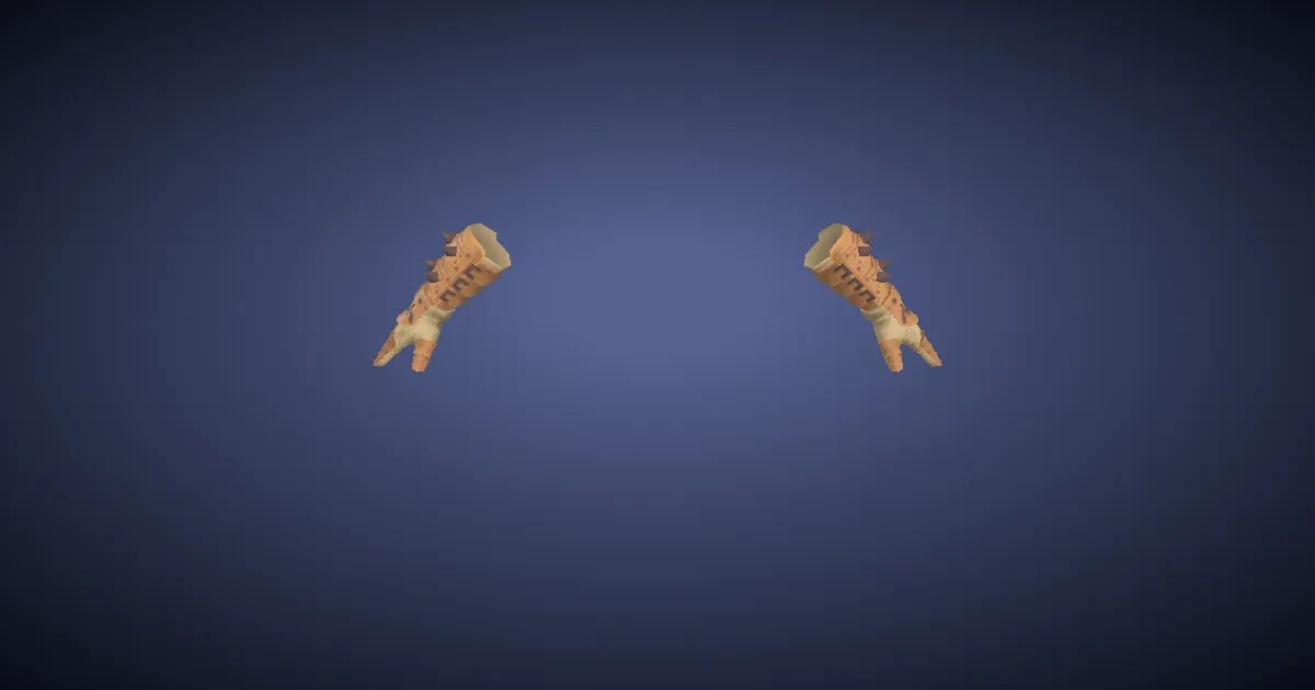3D-Ansicht von Juchleder-Armschützer