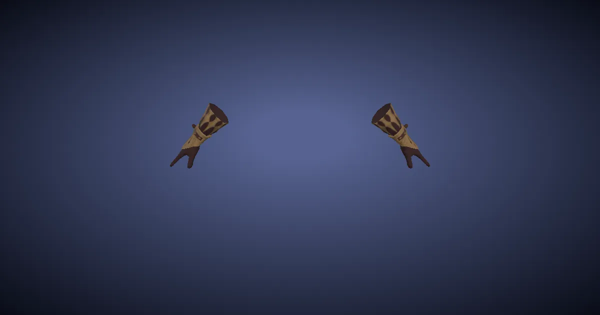 Dragonskin Gloves of Aiming - 3D render