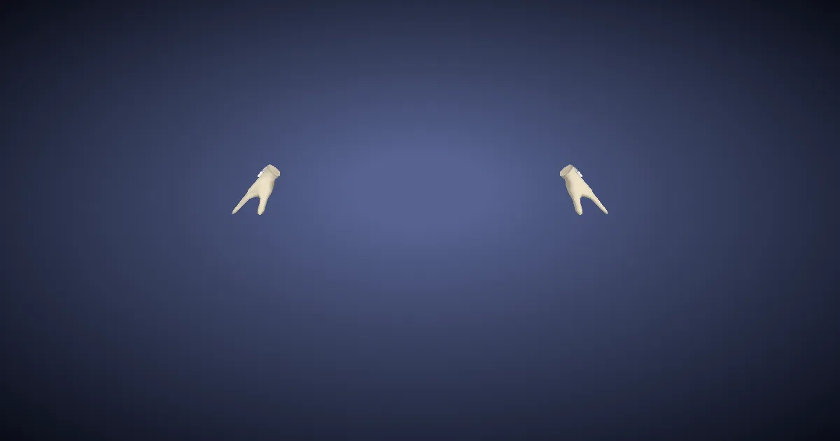 Rendu 3D de Gants d'apparat en coton