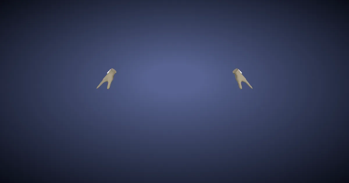 3D-Ansicht von Hanf-Galahandschuhe