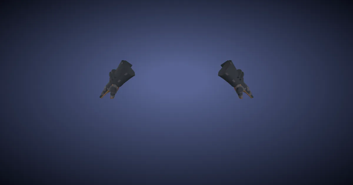 Heavy Iron Gauntlets - 3D render