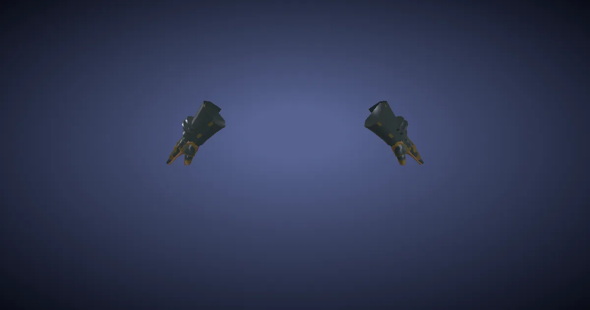 3D-Ansicht von Schwermithril-Panzerhandschuhe