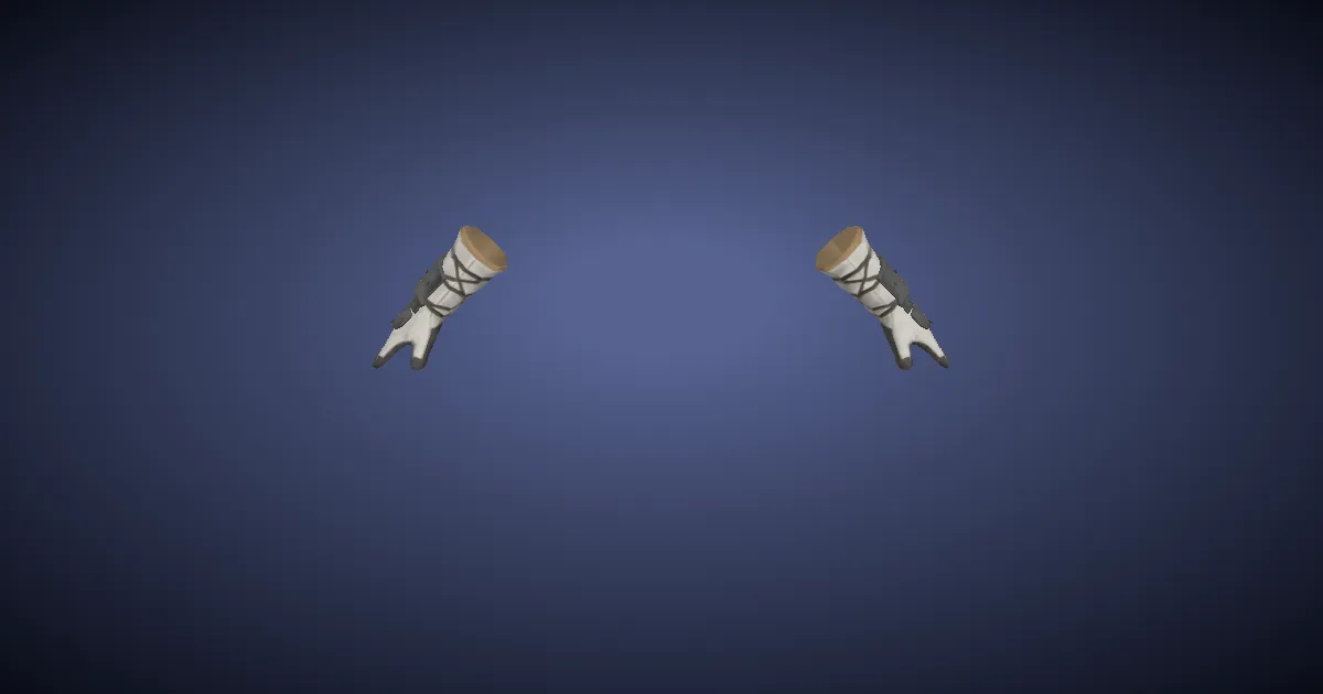 3D-Ansicht von Grobschmied-Handschuhe