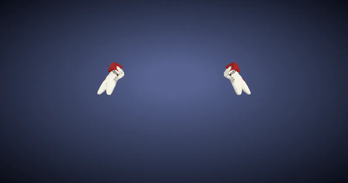 3D-Ansicht von Valention-Handschuhe