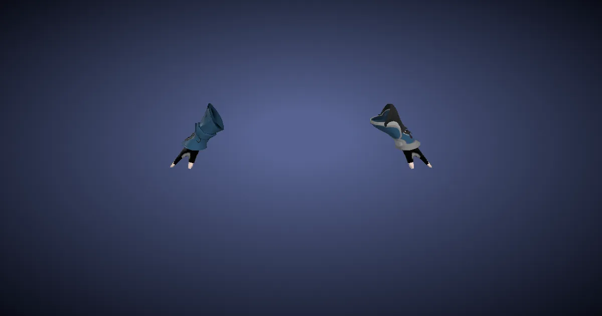 Serpentskin Bracers of Striking - 3D render