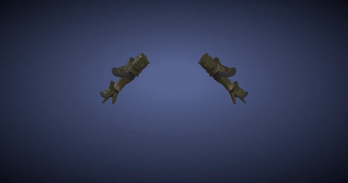 Adamantite Gauntlets of Fending - 3D render