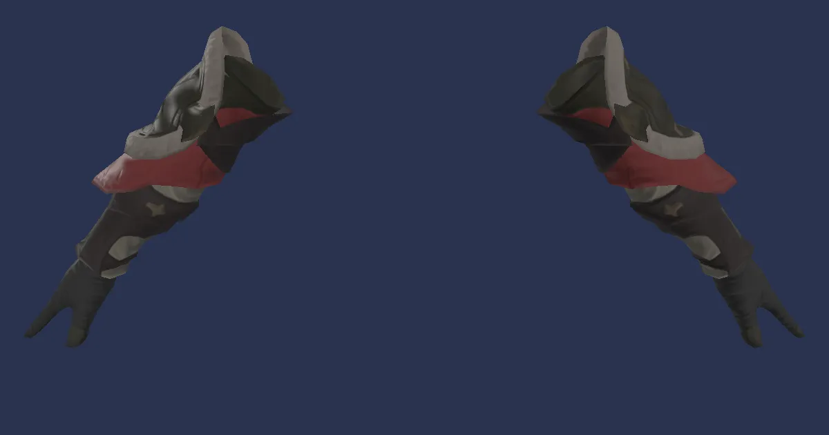 Smilodonskin Armguards of Casting - 3D render