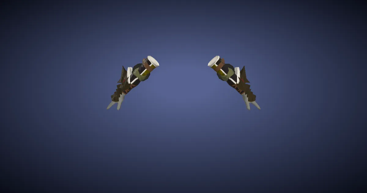 Dhalmelskin Armguards of Striking - 3D render