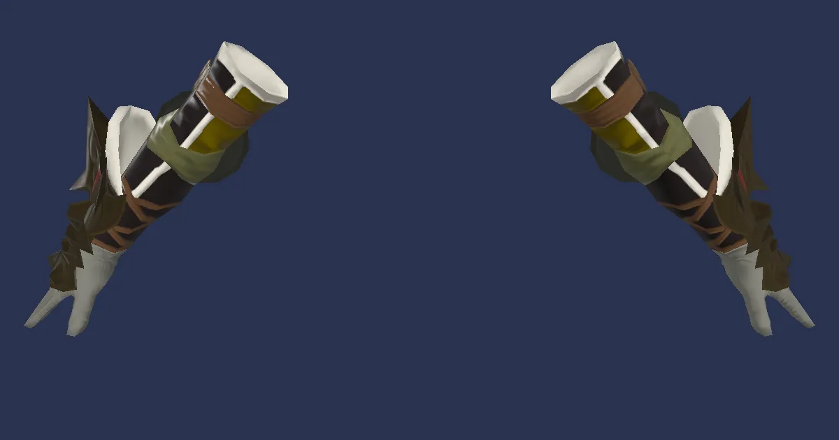 Dhalmelskin Armguards of Striking - 3D render
