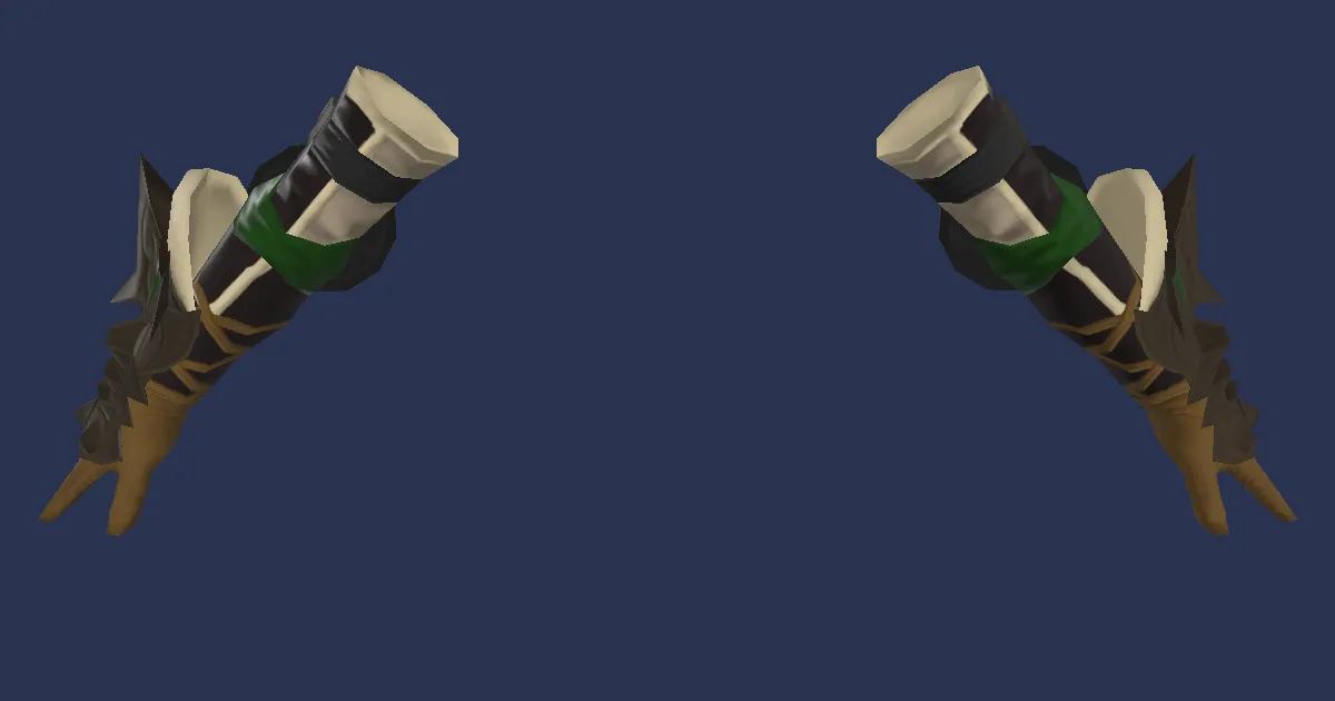 Dhalmelskin Armguards of Aiming - 3D render