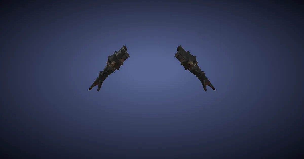 High Steel Gauntlets of Maiming - 3D render