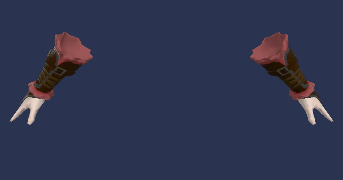 Gyuki Leather Halfgloves of Scouting - 3D render