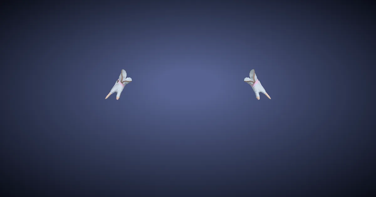 Rendu 3D de Mitaines de peintre usées