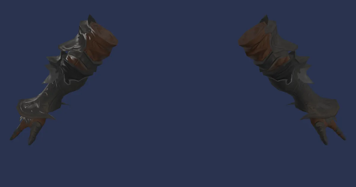 Doman Iron Gauntlets of Fending - 3D render