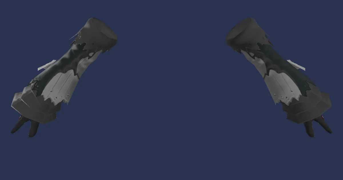 Augmented True Linen Gloves of Casting - 3D render