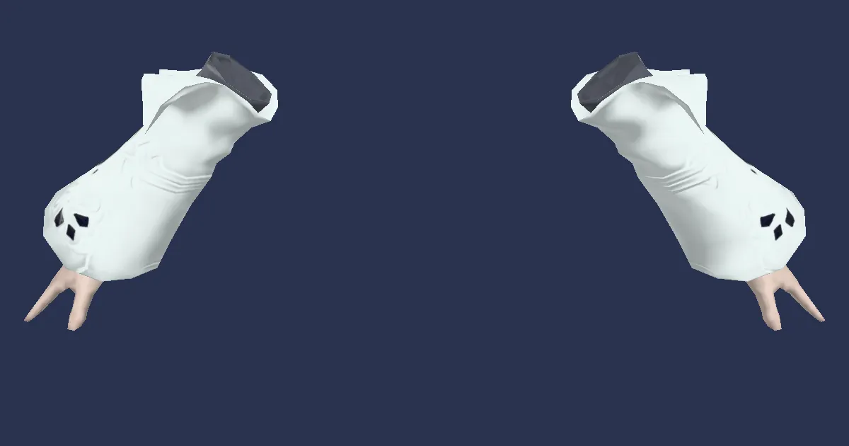 3D-Ansicht von Antiquierte Armstulpen des Mediums