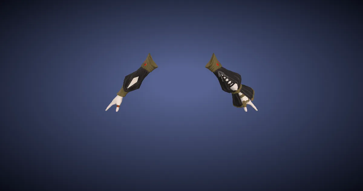 Rendu 3D de Brassards d'horoscopiste vieillis