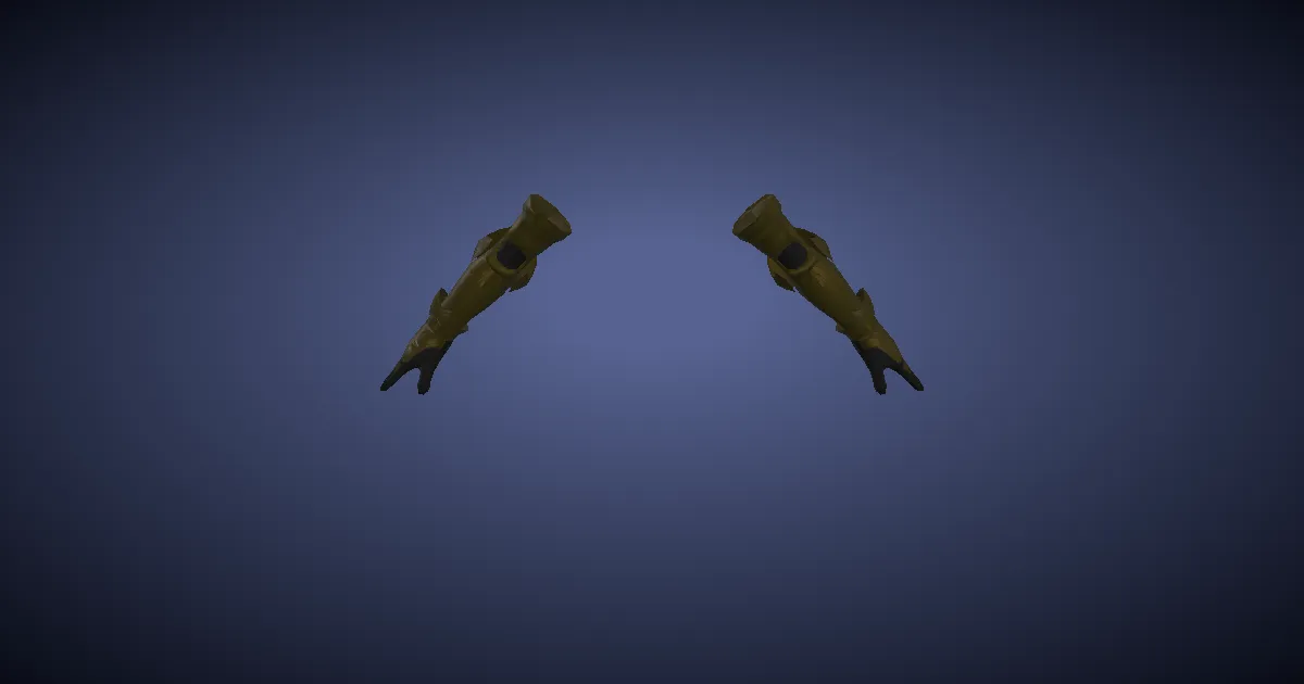 Bluespirit Gauntlets of Fending - 3D render