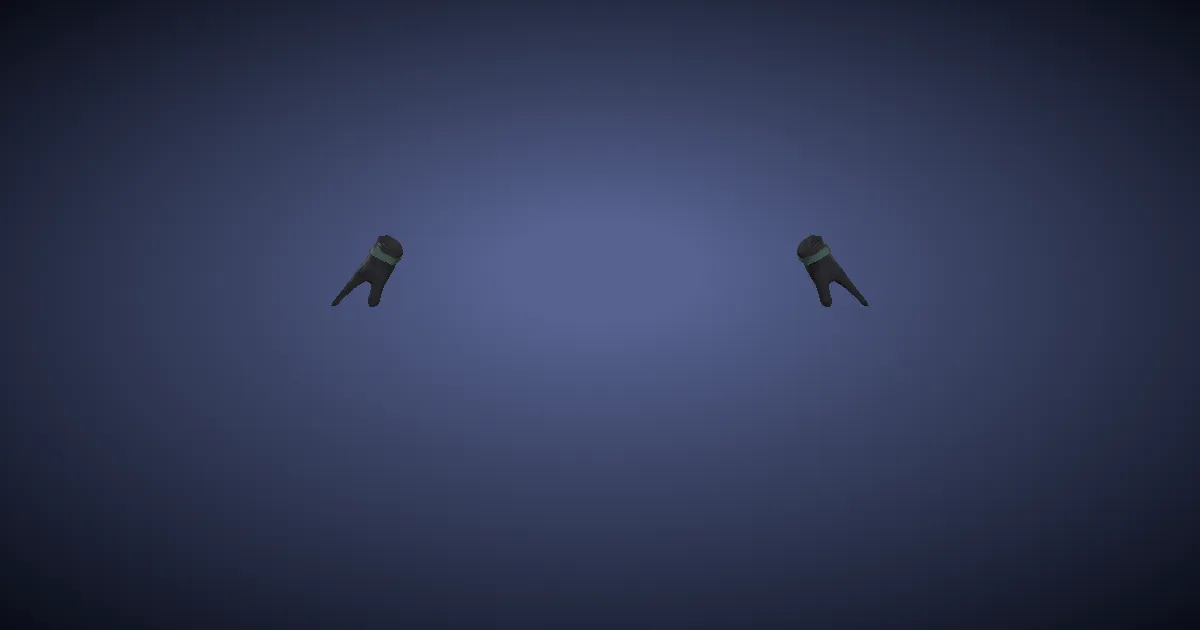 Rendu 3D de Gants des créations en cuir de kumbhira