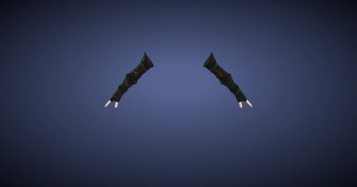Brightlinen Long Gloves of Striking - 3D render