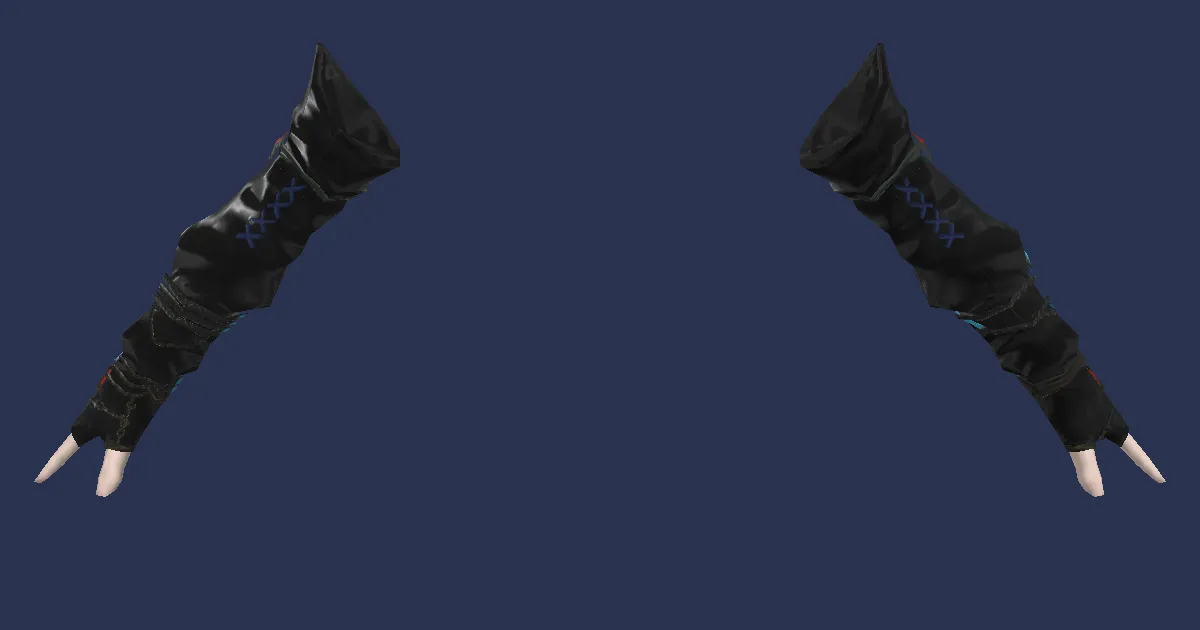 Brightlinen Long Gloves of Aiming - 3D render