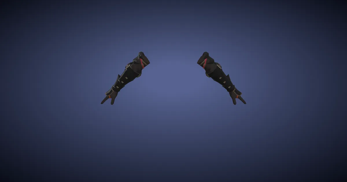 Doman Steel Gauntlets of Fending - 3D render