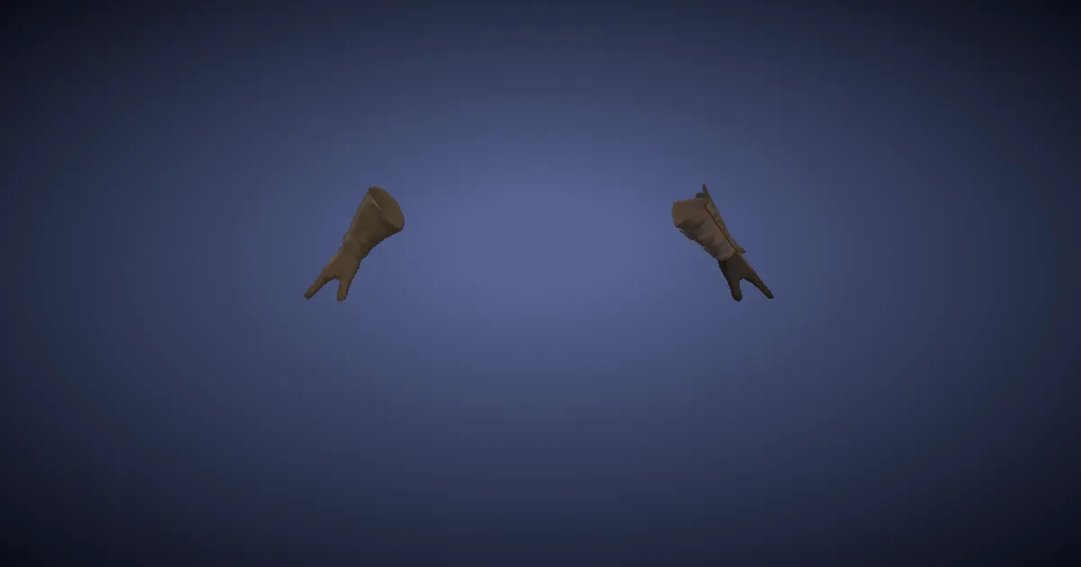 Gliderskin Gloves of Aiming - 3D render
