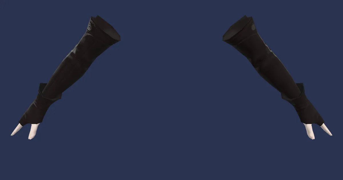 Makai Moon Guide's Fingerless Gloves - 3D render