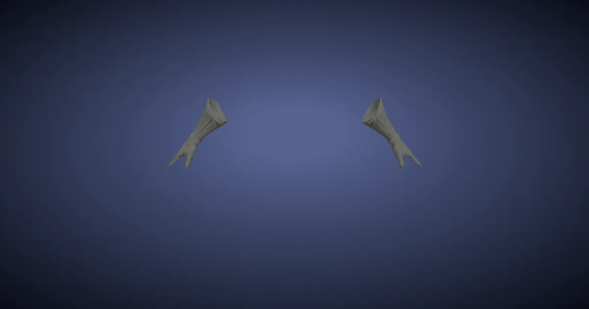Luncheon Toadskin Gloves of Striking - 3D render