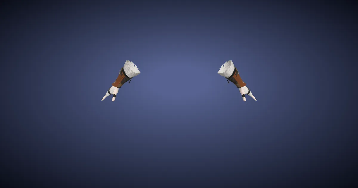 Zonureskin Fingerless Gloves of Striking - 3D render