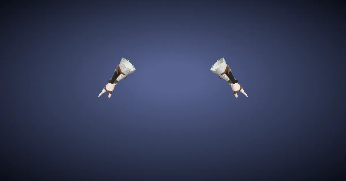 Zonureskin Fingerless Gloves of Healing - 3D render