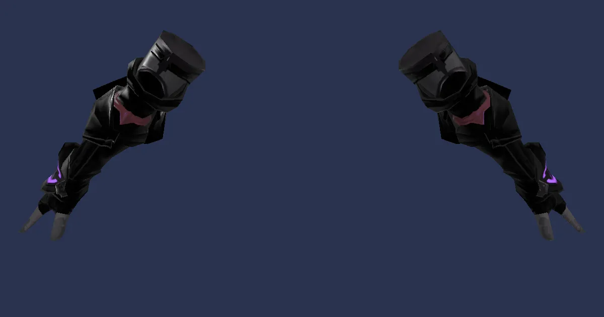 Rendu 3D de Gantelets de protecteur de Ra'Kaznar