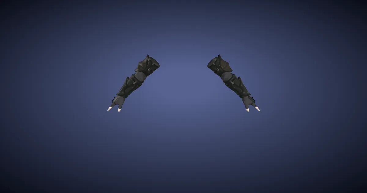 High Durium Armguards of Aiming - 3D render
