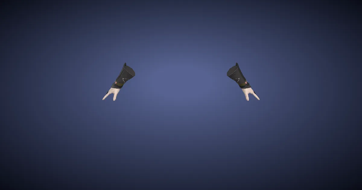 Rendu 3D de Brassards d'abatteur en cuir de br'aax