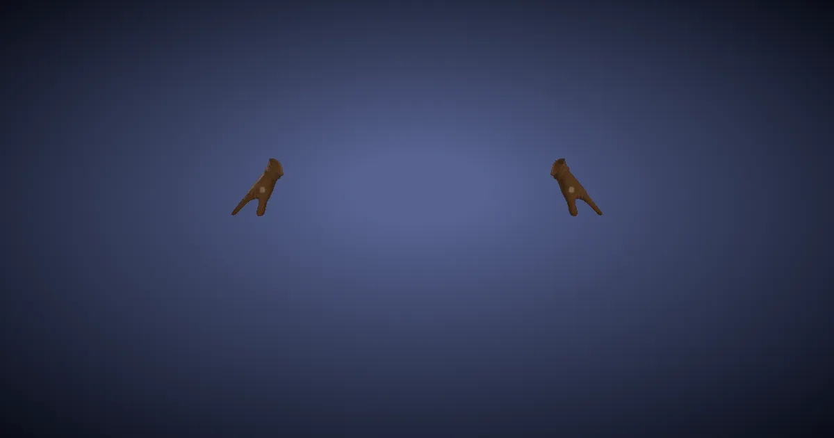 Rendu 3D de Gants d'agresseur en chondrite