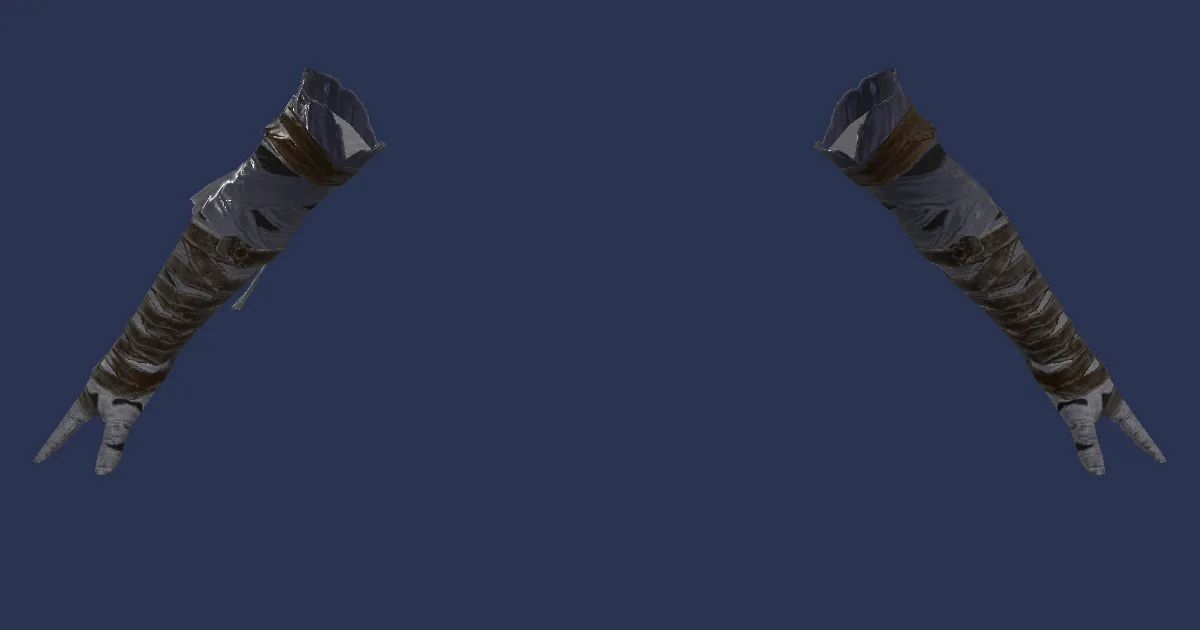 Crocodileskin Armguards of Aiming - 3D render