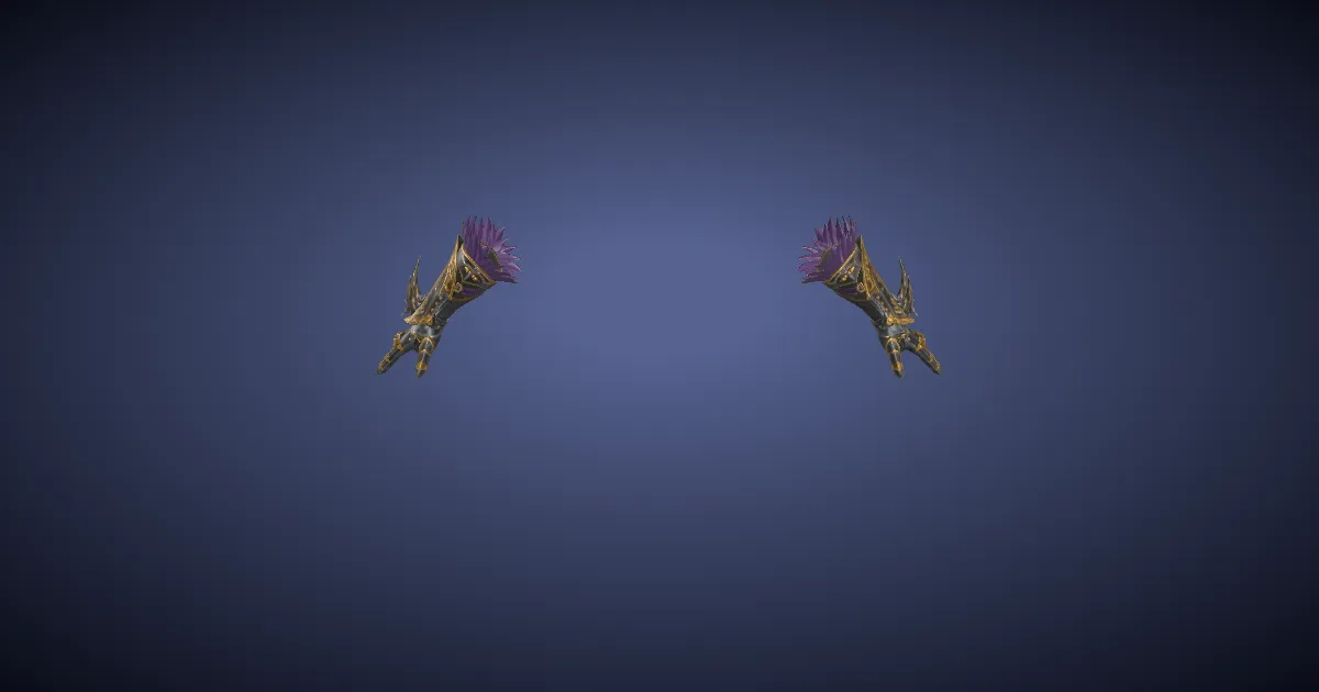Quetzalli Gauntlets of Maiming - 3D render
