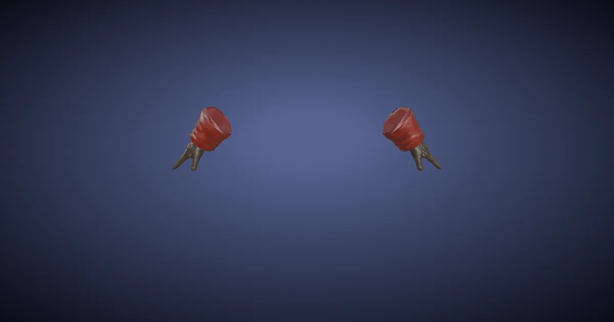 Historia Gloves of Aiming - 3D render